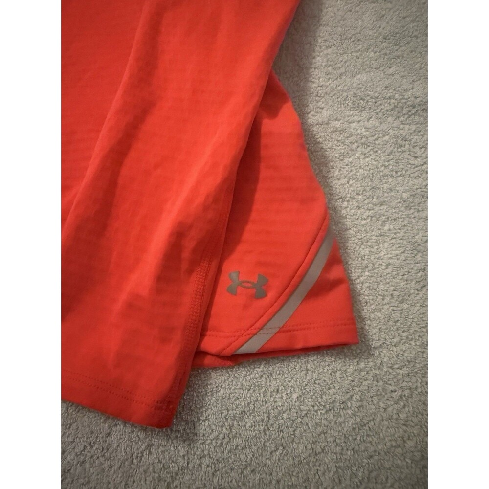 Under Armour Vanish CW 1/2 Zip Womens Small Bright Orange Pullover NWT $80 MSRP - Picture 2 of 6